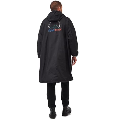 Regatta Unisex Adult Waterproof Robe Outdoor Lifestyle Robes, Borg Lined Changing Robe with Hood - Perfect for Outdoor Water Activities