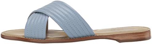 Driver Club USA Womens Leather Made in Brazil Santa Monica Sandal Loafer Flat, Sky Blue Nappa, 7.5 | Image 7