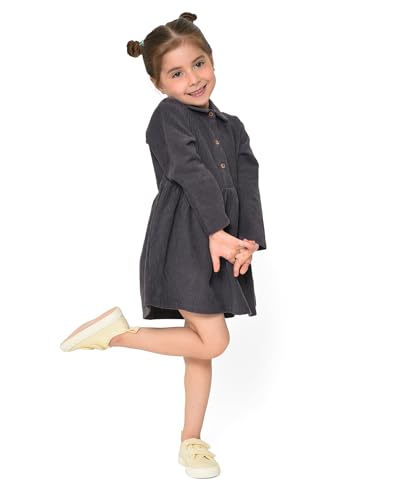 Image of Mi Arcus Corduroy Collar Dress for Baby Girl