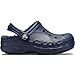 Crocs Kid's Baya Lined Clogs, Navy/Navy, 10 US Unisex