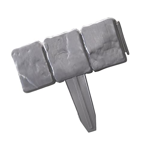 Bordure pour l'aménagement paysager,Bordures de Bordure de Paysage Flexibles, clôture de piquets de pelouse Imitation Pierre | Bordure de Paysage sans Creuser, palissade Durable Horypt