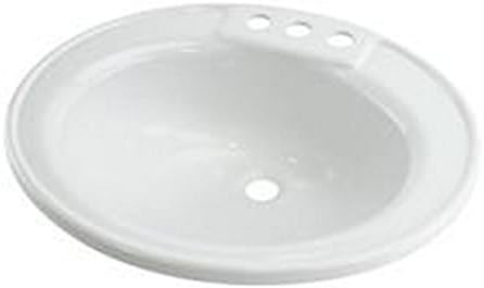 LIPPERT COMP RV Trailer White-Lavy/Bathroom Sink 01