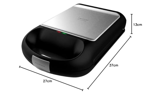 Miniatura 7 de Cecotec Sandwichera Rock Ntoast Family. 1500 W, Capacidad Para 4 Sandwiches, Revestimiento Antiadherente, Rapidez De Calentamiento Y Tostado Uniforme, Acero Inoxidable