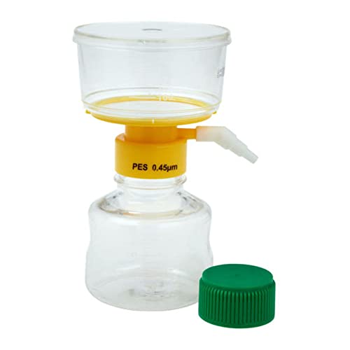 Celltreat 229702 Polyethersulfone Filter System, Sterile, 250mL Volume, 0.45µm Pore Size, 50mm Diameter (Case of 12)