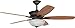 Craftmade PNB52ESP5 Pembrooke Dual Mount 52 Inch Ceiling Fan with 18 Watts LED Light Kit, 5 Plywood Blades, Espresso
