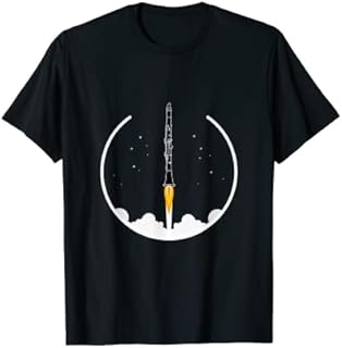 Funny Clarinet T-Shirt Rocket, Concert Band, Marching Band