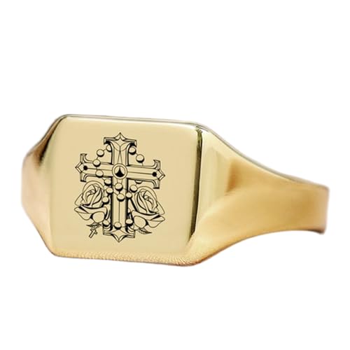 Bague croix carrée en argent sterling, le bijou cadeau vintage idéal