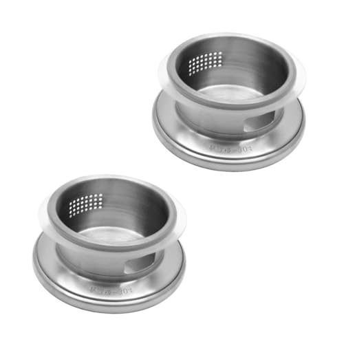 SMASOLO 2 piezas Tapa de Jarra de Acero Inoxidable Filtro Integrado Anti-polvo y Resistente para Tetera Filtro de Infusión para Bebidas y Té