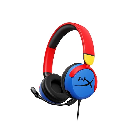 HyperX Cloud Mini - Auriculares Gaming con Cable para niños, límite Volumen 85dB, para PC/Switch/PS/Chromebook/Xbox/Móvil, Multicolor