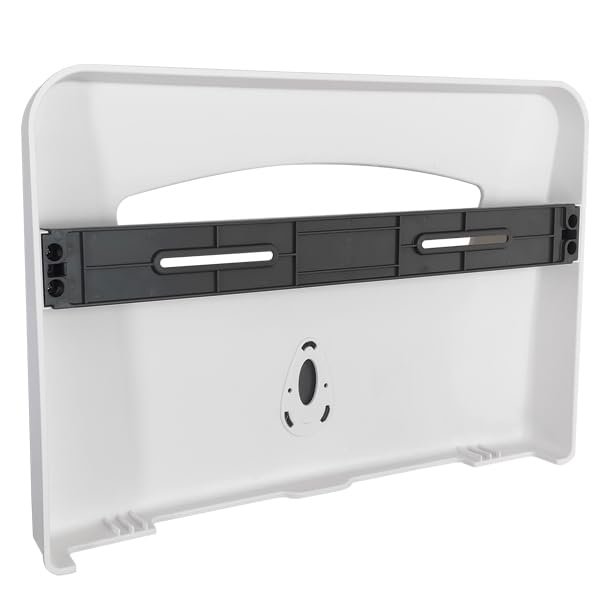 Miniatura 6 de Dispensador de fundas de asiento de inodoro, montado en la pared, compatible con plegado medio, CHUANGDIAN, color blanco