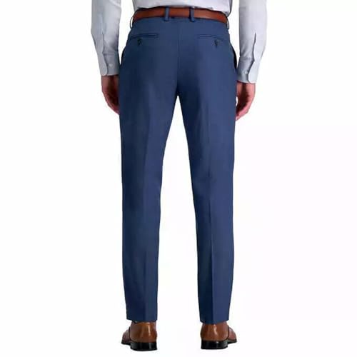 Haggar Men’s Performance Straight Fit 365 Flex Dress Pants (US, Waist Inseam, 32, 30, Regular, Regular, Blue)2