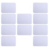 Handliche Abwischbare Schreibtafel 10 Stück 10x15cm Pvc Weiß
