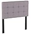 Flash Furniture Bedford Tufted Upholstered Twin Size Headboard in Light Gray Fabric