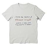 Unisex Shirts I Cotton Found Tee The Birthday Secret Sleeve of Friends Monkey Island T-Shirt for Men Women Multicolor