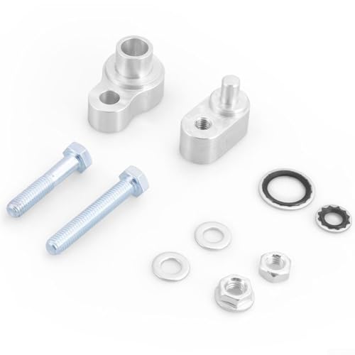 Kit de bloqueo de aire acondicionado trasero, aleación de aluminio, plata, para 2014-2019 con aire trasero, eliminar líneas de CA traseras, mejorar la refrigeración delantera