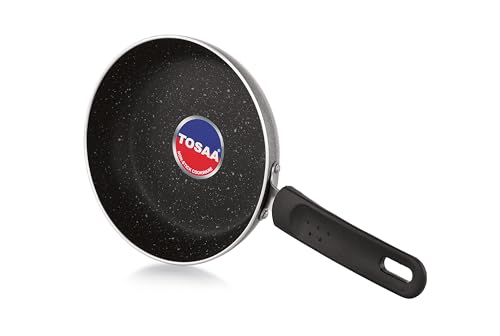 Tosaa Non-Stick Mini Fry Pan - Breakfast Pan, Pancake, Uttapam, Noodles, Snack Maker Granite Exterior Finish, Induction & Gas Compatible, 17.5 CM - Image 4