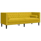 【Estilo Chesterfield:】 Con el clásico respaldo y reposabrazos acolchados con botones, y una altura uniforme del respaldo y los brazos, el sillón mejorará cualquier habitación, proporcionando estilo y comodidad.