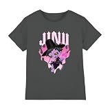 Kpop Demon Hunters Jinu Demon Heart Flames Kinder T-Shirt, Anthrazit, 12-13 J