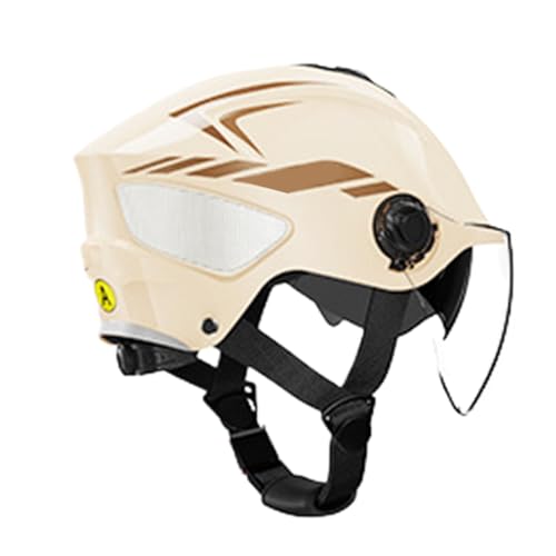 Huayeex Motorradhelme Für Herren | Doppelvisier Rollerhelm Für Erwachsene | Einstellbarer Fahrradhelm Mit UV Schutz Für Frauen Männer Jugendliche