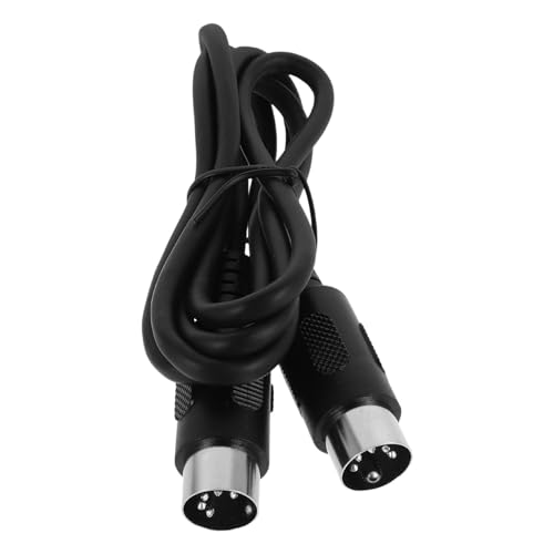 Toyvian Câble Midi pour Instruments de Musique Noir en Pvc Connectivité Fluide et Transport Facile, pour Production et Édition Musicale sur Pianos Numériques et Synthétiseurs