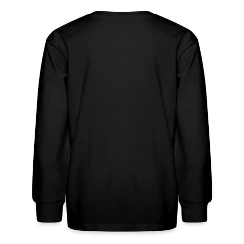 Spreadshirt Hockey Goalie Silhouette Kids' Long Sleeve T-Shirt, M, Black #TOP3