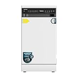 Cecotec Freistehender Geschirrspüler 45cm Bolero Aguazero 4360. 11 Maßgedecke, 6 Programme, Energieeffizienzklasse D, Inverter Plus Duo Motor, Super Dry, Save+, AutoClean, Startzeitvorwahl, Weiß
