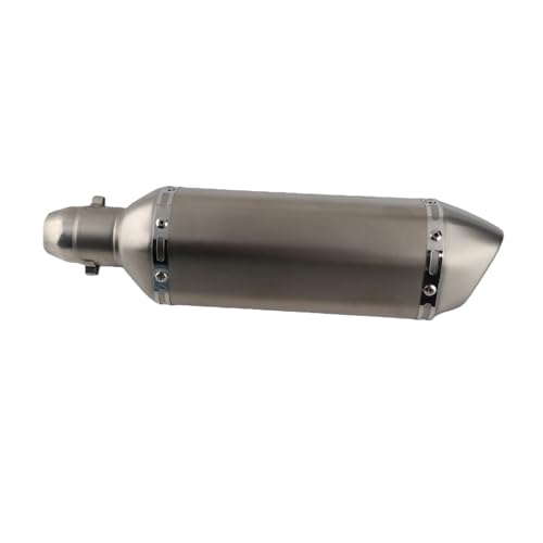 Tłumik motocyklowy, rura wydechowa, stal nierdzewna, włókno węglowe, gładka, uniwersalna, do rur 38 mm do 51 mm, z doskonałym dźwiękiem i niskim poziomem hałasu, odporna na wysoką temperaturę, łatwa