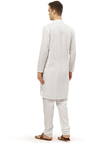 Image of Jompers Men's Embroidered Straight Kurta Pyjama Set.