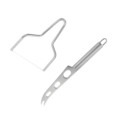 LIFKOME 1 ensemble Couteaux à Fromage Acier Inoxydable Set Trancheur et Couteau à Beurre Design Ergonomique et Pratique pour Découper Types de Fromages