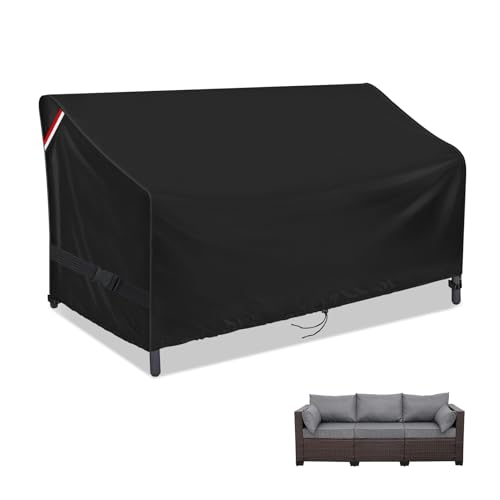 Loenel Outdoor Sofa Cover, 80 Inch Waterproof Bench Covers for Patio Loveseat, Couch, Glider, Heavy Duty Outside Furniture Couch Cover - 80" L x 30" W x 30" H