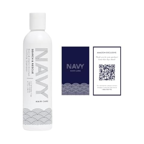 NAVY Search and Rescue Shampoo - Paraben-Free Biotin and Hair Vitamin Enriched Fortifying Hair Shampoo - 8 fl oz Cover