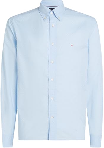 Tommy Hilfiger Herren Hemd Flex Poplin Polka Dot Regular Fit, Blau (Sweet Blue/White Dot), XS – Ansicht 5