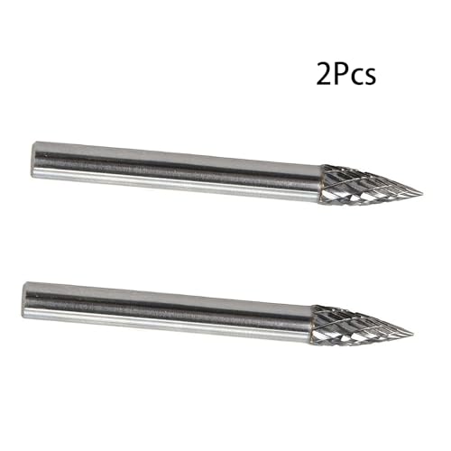Fresas rotativas Auniwaig 3mm doble patrón 2 piezas miniatura 3