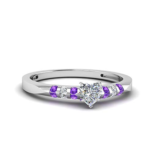 Bague de fiançailles cœur en argent et diamant pour sceller votre amour au quotidien