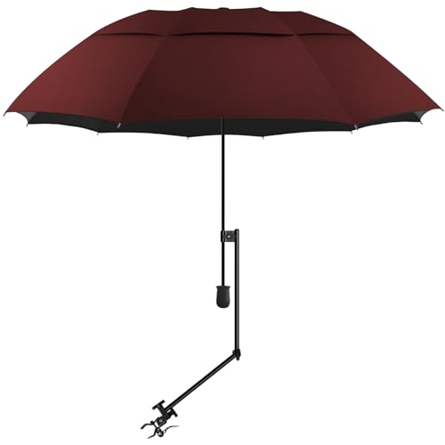 XLINGZA UPF 50+ Beach Umbrella with Adjustable Universal Clamp