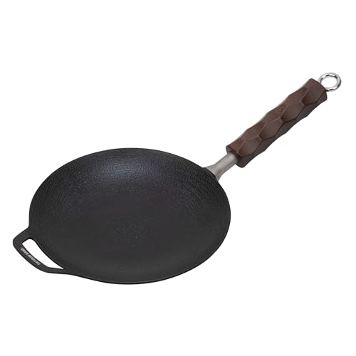 キャプテンスタッグ(CAPTAIN STAG) マルチグリドル 鉄板 ラウンド グリルパン 20cm ハンドル着脱式 アルミ製 ふっ素加工 オール熱源対応 UG-1580