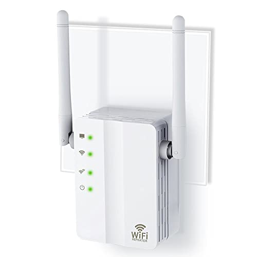Répéteur WiFi 300M blanc pour supprimer les coupures internet et les zones sans signal