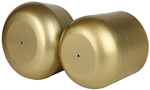Vixdonos Gold Metal Flower Pots Garden Planters, 7.1/6.3 inch Indoor Round Succulent Containers - Image 3