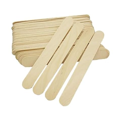 TNBL 50 Pcs Large Wooden Waxing Spatulas Cover