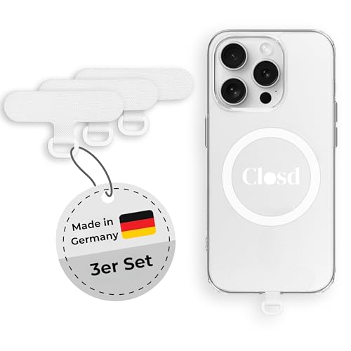 Soporte para cadenas de teléfono móvil Closd XS blanco universal hecho en Alemania