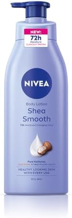 NIVEA Shea Smooth 400ml Body Lotion | 72 H Moisturization | With Deep Moisture Serum & Shea Butter | Non Greasy & Healthy Looking Skin