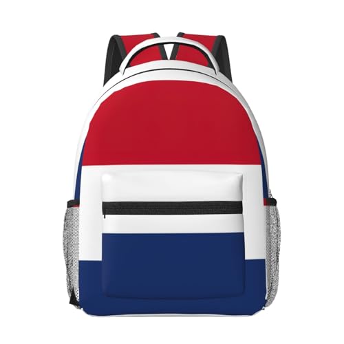 Sac à dos ordinateur portable noir imprimé drapeau bagage à main avion