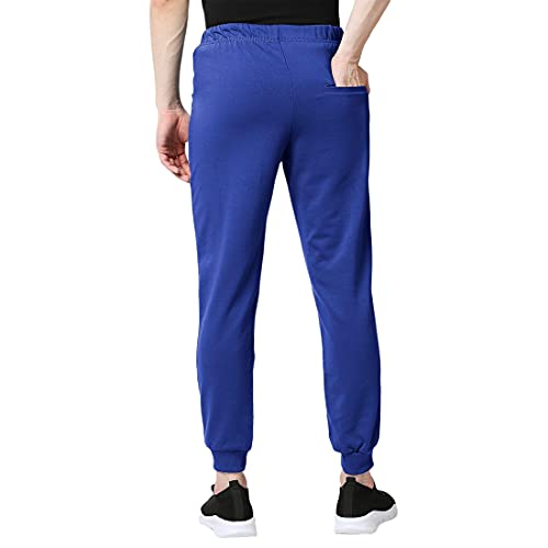 Image of Bewakoof Men's Regular Fit Unbrushed Fleece Joggers