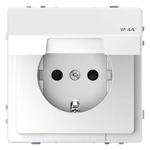 Merten Gniazdo wtykowe SCHUKO Lotosweiß System Design, 71 x 71 mm