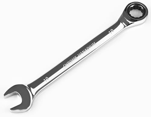 Egofine 10mm Ratchet Wrench, Ratcheting Combination Wrench Metric...
