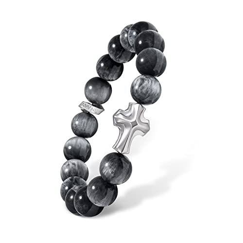 Pulsera AWNL de cuentas naturales para hombre miniatura 1