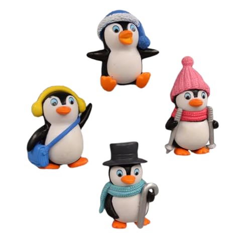 Cabilock 4 Piezas Pegatinas Magnéticas de Pingüino de PVC para Nevera de Unidades Decoración Creativa para Hogar y Oficina Adhesión Segura Superficies Metálicas