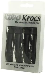 IBEAUTY KROCS NON SLIP SECTION CLIP RUSTPROOF STRONG THICKER HAIR STAINLESS STEEL SPRINGS PACK OF 4 black white (BLACK)