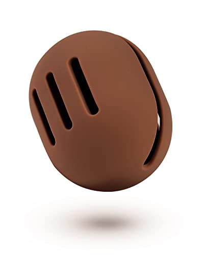 CORNERIA Custodia da Viaggio in Spugna per Trucco, Silcone lavabile Riutilizzabile Spugna di Trucco, Supporto per Frullatore Custodia per Spugna di Trucco (Caffè)