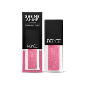 RENEE See Me Shine Lip Gloss, Glossy Finish (1. Pink Pow-Wow)